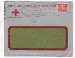 1941 - CROIX-ROUGE RED CROSS - ENVELOPPE Du SERVICE Des EMIGRANTS à LYON - Rode Kruis