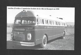 BEAUPORT - QUÉBEC - AUTOBUS D'ÉCOLIERS COMMISSION SCOLAIRE DE LA VILLE DE BEAUPORT EN 1950 - Québec - Beauport