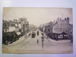 GP 2019 - 383  REIMS  (Marne)  :  La Rue De VESLE Prise De La Passerelle   1904   XXX - Reims