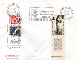 Saint-Denis Réunion 1970 - Flamme Timbre Antituberculeux - Croix De Lorraine - Lettres & Documents