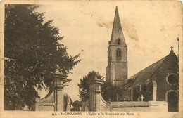 ST COULOMBS EGLISE MONUMENT AUX MORTS - Saint-Coulomb