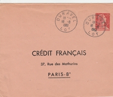 France Entier Postal Repiqué 1961 - Sobres Transplantados (antes 1995)