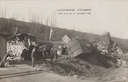 ETAMPES  -  Catastrophe D 'Etampes - Nuit Du 27 Au 28 Novembre 1908 ( Carte Photo ) - Etampes