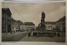 Karlsruhe // Foto AK / Adolf Hitler Platz 1937 - Karlsruhe