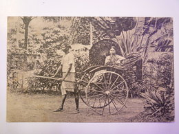 2019  (511)  SRI-LANKA  (Ceylan)  :  TAMIL  Lady In Rickshaw   1918   - Sri Lanka (Ceylon)