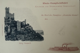 Rhein Dampfschiffahrt Kolnische Und Düsseldorf Gesellschaft Ca1899 - Other & Unclassified