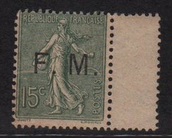 FM - N°3 - 15c Semeuse Lignee - ** Neuf Sans Charniere - Cote 210€ - Timbres De Franchise Militaire