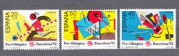 Spain 1988 Olympic Games Barcelona Mi#2845-2847 Mint Never Hinged Short Set - Unused Stamps