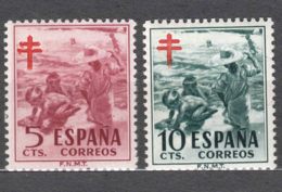 Spain 1951 TBC Pro Tuberculosos Mi#55-56 Mint Hinged - Beneficenza