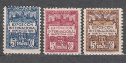 Spain 1929 Barcelona Mi#1-3 Mint Hinged - Barcelona