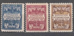 Spain 1929 Barcelona Mi#1-3 Mint Hinged - Barcellona