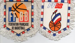 Lot De 2 Fanions De La Fédération Française De Basketball - Bekleidung, Souvenirs Und Sonstige