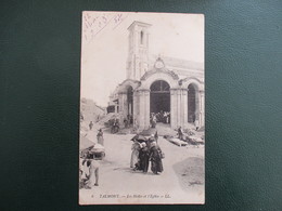 CPA 85 TALMONT LES HALLES ET L'EGLISE ANIMEE - Talmont Saint Hilaire