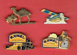 CIGARETTES CAMEL LOT DE 4 PINS TABAC - Werbeartikel