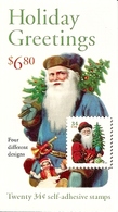 UNITED STATES (USA), 2001, Booklet 286,  20x34c, Santas, Vending Booklet - 1981-...
