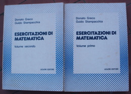 Donato GRECO / Guido STAMPACCHIA : ESERCITAZIONI DI MATEMATICA 2 Volumes (italien) - Mathematics & Physics