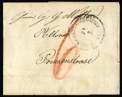 SCHLESWIG-HOLSTEIN HOLST.EISENB.POSTsp.BUREAU 1858, K1 Auf Brief Von Esingen Nach Altona, Pracht - [Voorlopers