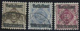 1919, 3, 20 Und 50 Pf., 3 Prachtwerte, Gepr. Klinkhammer Und Infla, Mi. 90.- -> Automatically Generated Translation: 191 - Sonstige & Ohne Zuordnung