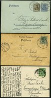 BAHNPOST Heiligenhafen-Orth (Zug 6 (4x) Und 7), 1906-1933, 5 Belege, Dazu Eine Alte Ansichtskarte Vom Bahnhof Heiligenha - Machines à Affranchir (EMA)