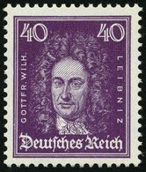 Dt. Reich 395 **, 1926, 40 Pf. Leibniz, Pracht, Mi. 160.- - Sonstige & Ohne Zuordnung