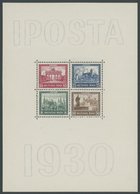 Dt. Reich Bl. 1 **, 1930, Block IPOSTA, Postfrisch, Signiert Und Fotoattest H.G. Schlegel: Die Erhaltung Ist Einwandfrei - Altri & Non Classificati