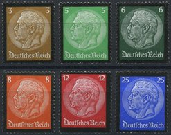 Dt. Reich 548-53 **, 1934, Hindenburg-Trauer, Prachtsatz, Mi. 150.- - Andere & Zonder Classificatie