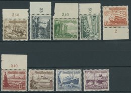 Dt. Reich 651-59 **, 1937, Schiffe, Postfrischer Prachtsatz, Mi. 100.- - Altri & Non Classificati