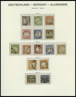 SAMMLUNGEN O,* , 1872-1932, Sammlung Dt. Reich Im Schaubekalbum Mit Diversen Besseren Werten Und Einigen Besonderheiten, - Oblitérés