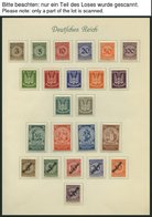 SAMMLUNGEN O,BrfStk,* , 1923-45, Alter Sammlungsteil Dt. Reich Mit Vielen Guten Mittleren Werten, Sätzen Und Blocks, Mei - Used Stamps