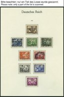 SAMMLUNGEN O, Gestempelte Sammlung Dt. Reich Von 1933-45 Auf Leuchtturm Falzlosseiten Mit Guten Mittleren Ausgaben, U.a. - Usati