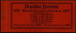 ZUSAMMENDRUCKE MH 41 **, 1935, Markenheftchen Trachten, Feinst (Zierfeld Kleiner Stockfleck), Mi. 180.- - Zusammendrucke