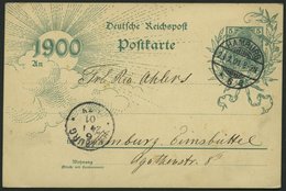 GANZSACHEN PP 19F34/02 BRIEF, Privatpost: 1901, 5 Pf. Reichspost Hamburg-Segelschiffhafen, Stempel HAMBURG * 6a, Prachtk - Andere & Zonder Classificatie