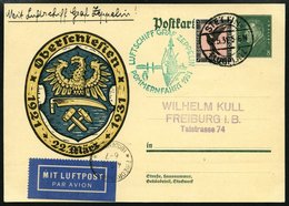 ZEPPELINPOST 106Ba BRIEF, 1931, Pommernfahrt, Stettin-Fr`hafen, Auslieferung Stettin, Prachtkarte - Zeppelines