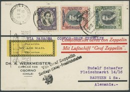 1932, 9. Südamerikafahrt, Chilenische Post, Ab Ambulancia Nach Bautzen, Prachtkarte -> Automatically Generated Translati - Zeppelin