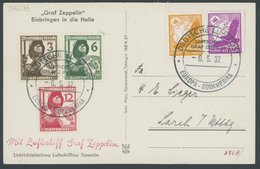 1937, 3. Südamerikafahrt, Bordpost Mit Altem Stempel, Prachtkarte -> Automatically Generated Translation: 1937, "3. Sout - Zeppeline