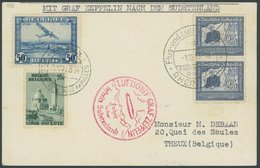 Belgien: 1938, Fahrt In Das Sudetenland, Mit Deutsch-belgischer Frankatur, Prachtkarte -> Automatically Generated Transl - Poste Aérienne & Zeppelin