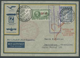 Griechenland: 1932, 4. Südamerikafahrt, Anschlußflug Ab Berlin, Prachtbrief -> Automatically Generated Translation: Gree - Poste Aérienne & Zeppelin
