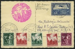 ZULEITUNGSPOST 439 BRIEF, Luxemburg: 1936, 9. Nordamerikafahrt, Prachtkarte - Poste Aérienne & Zeppelin