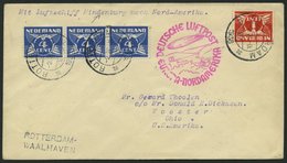 ZULEITUNGSPOST 441 BRIEF, Niederlande: 1936, 10. Nordamerikafahrt, Prachtbrief - Poste Aérienne & Zeppelin