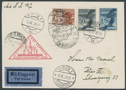 ZULEITUNGSPOST 84 BRIEF, Österreich: 1930, Russlandfahrt, Karte Feinst - Poste Aérienne & Zeppelin