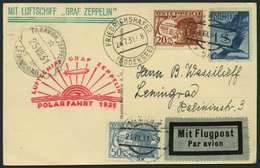 ZULEITUNGSPOST 119 BRIEF, Österreich: 1931, Polarfahrt, Bis Leningrad, Prachtkarte - Posta Aerea & Zeppelin