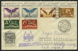 ZULEITUNGSPOST 108 BRIEF, Schweiz: 1931, Ostseejahr-Rundfahrt, Abwurf Kopenhagen, Mit Dänischer Beifrankatur, Prachtbrie - Posta Aerea & Zeppelin