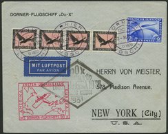 DO-X LUFTPOST DO 8 BRIEF, 3.5.1931, Deutsche Bordpostaufgabe Zum Flug Vila Cisneros-Südamerikafahrt Und Nach Nordamerika - Lettres & Documents