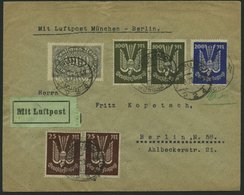 SPÄTERE FLÜGE (SPF) 23.9.09 BRIEF, 23.8.1923, München-Berlin, Frankiert Mit Nr. 267, Prachtbrief - Aviones
