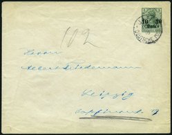 DP TÜRKEI U 4 BRIEF, 1905, 10 Para Auf 5 Pf., Stempel JAFFA, Prachtbrief Von SARONA Nach Leipzig - Turkse Rijk (kantoren)