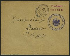 DEUTSCH-OSTAFRIKA Brief , 1916, Vorausentwertung MOROGORO, Roter Frankostempel, Nebenstempel MITTELLANDBAHN ZUG 20b, 23. - Afrique Orientale