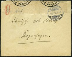 FELDPOST I.WK 1915, Brief Aus KYRITZ An Das Dänsische Rote Kreuz In Kopenhagen, Rückseitiger Violetter Zensurstempel (R4 - Ocupación 1914 – 18