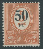 1920, 50 Pf. Auf 5 M., Grünschwarzer Aufdruck, Type IIa, Falzrest, Pracht, Fotobefund Gruber, Mi. 250.- -> Automatically - Otros & Sin Clasificación