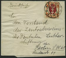 FREIE STADT DANZIG 83 BRIEF, 1921, 1 M. Rötlichorange/karminrot Auf Drucksachen-Streifband Nach Berlin, Pracht - Altri & Non Classificati