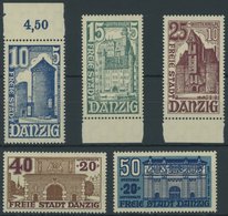 FREIE STADT DANZIG 262-66 **, 1936, Bauwerke, Postfrischer Prachtsatz, Mi. 100.- - Sonstige & Ohne Zuordnung